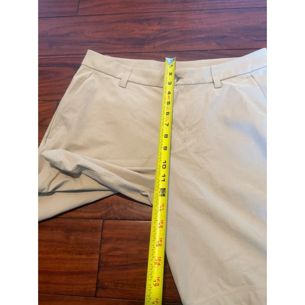 Lululemon Commission Shorts 9 Mens 32 Khaki Tan Chino Golf LM7BMIS.02